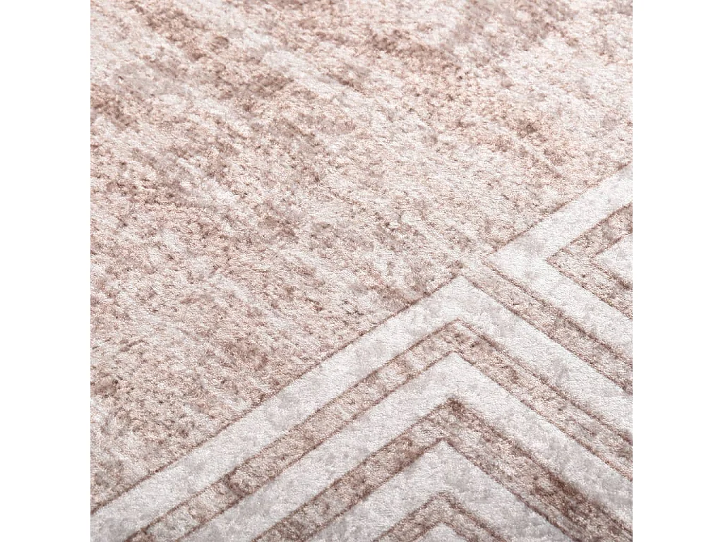 Elsje  Tapis lavable beige 120x170 cm antidérapant