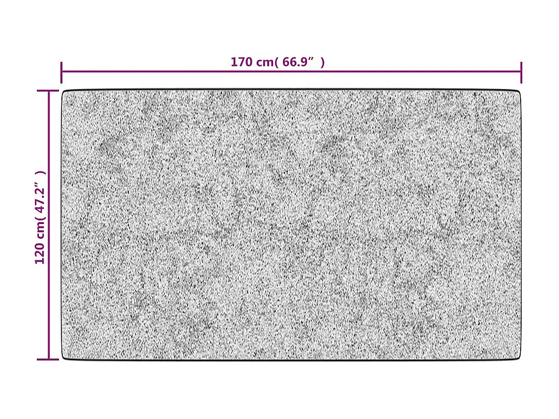 Elsje  Tapis lavable beige 120x170 cm antidérapant