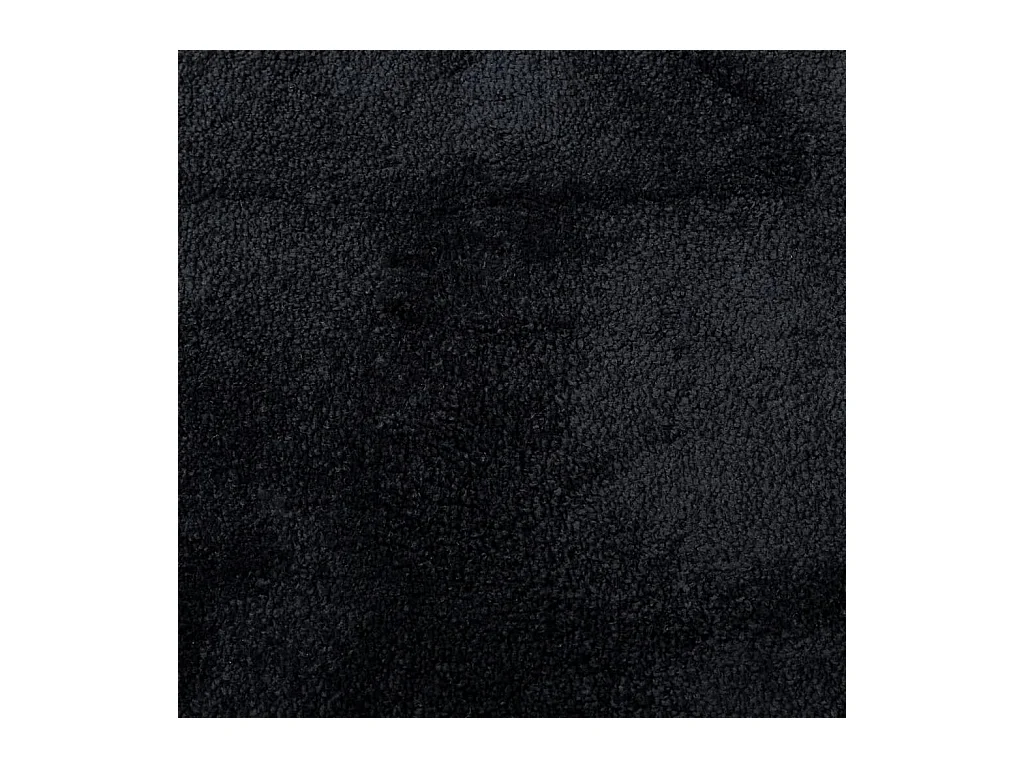 Sinto  Tappeto OVIEDO a Pelo Corto Nero 120x120 cm