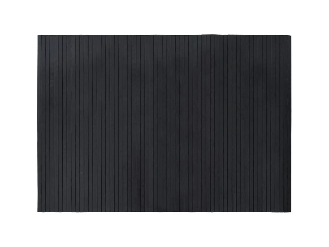 Wakil  Tapis rectangulaire noir 70x100 cm bambou