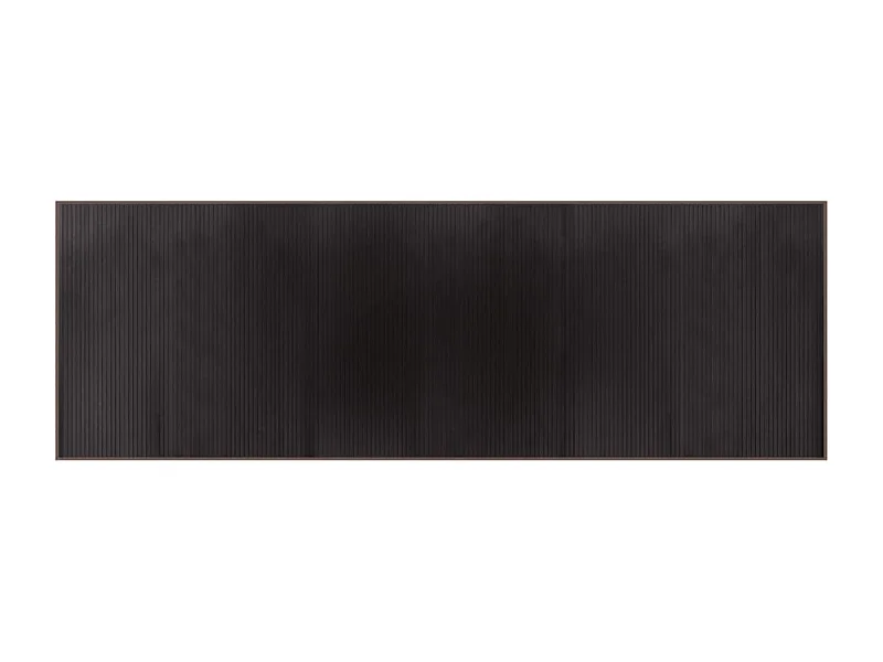 Senad  Tapis rectangulaire marron foncé 100x300 cm bambou