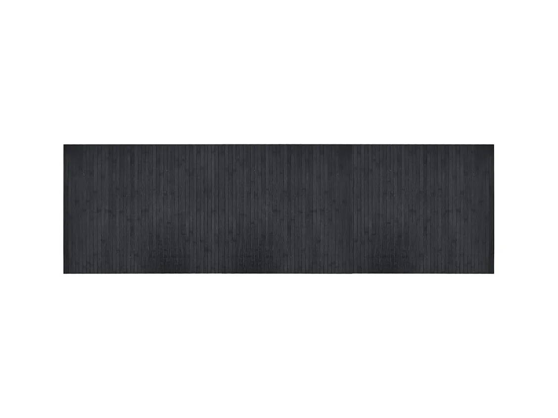 Wakil  Tapis rectangulaire gris 60x200 cm bambou