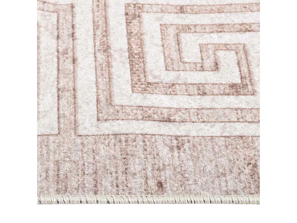 Elsje  Alfombra lavable antideslizante beige 80x300 cm