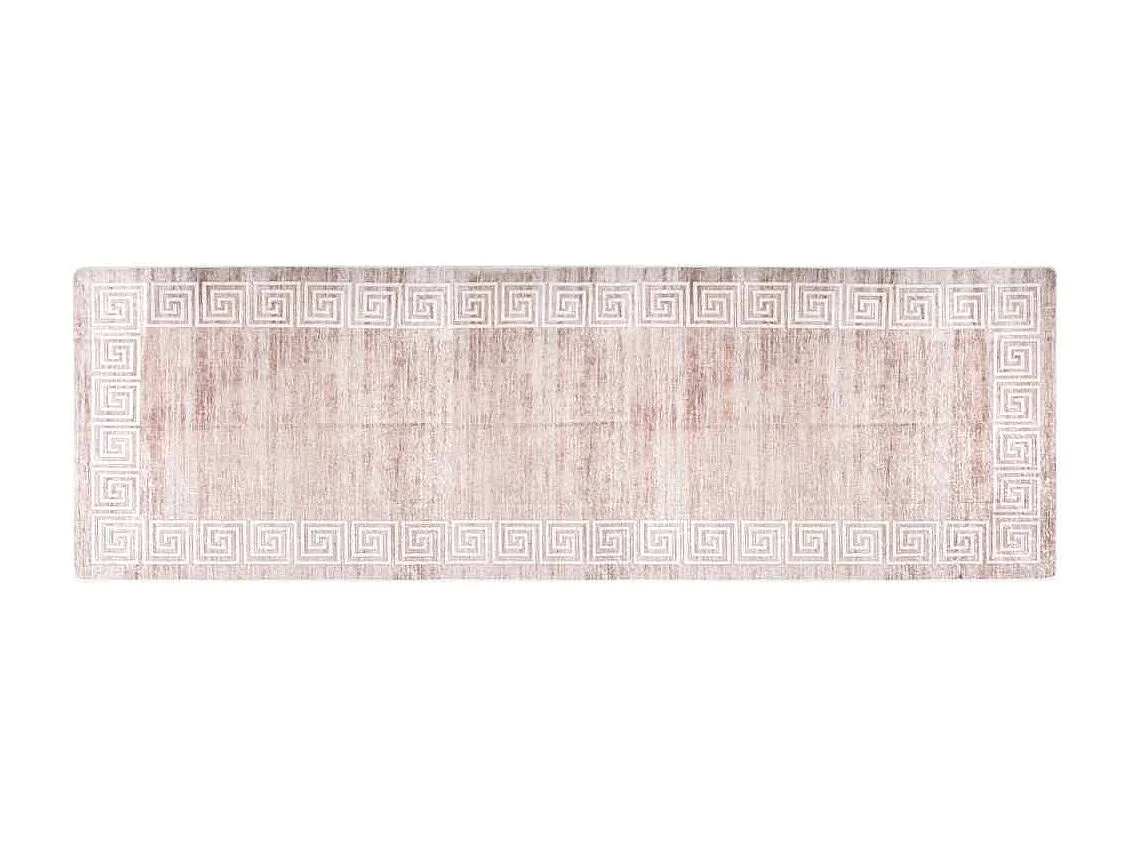 Elsje  Tapis lavable antidérapant 80x300 cm Beige