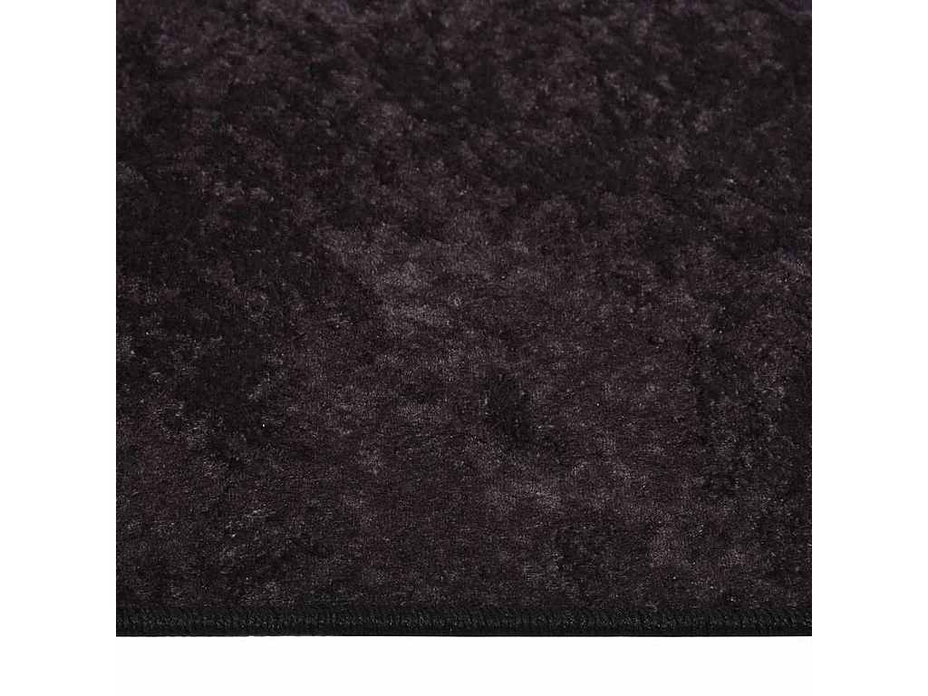 Elsje  Tapis lavable antidérapant 80x300 cm Anthracite