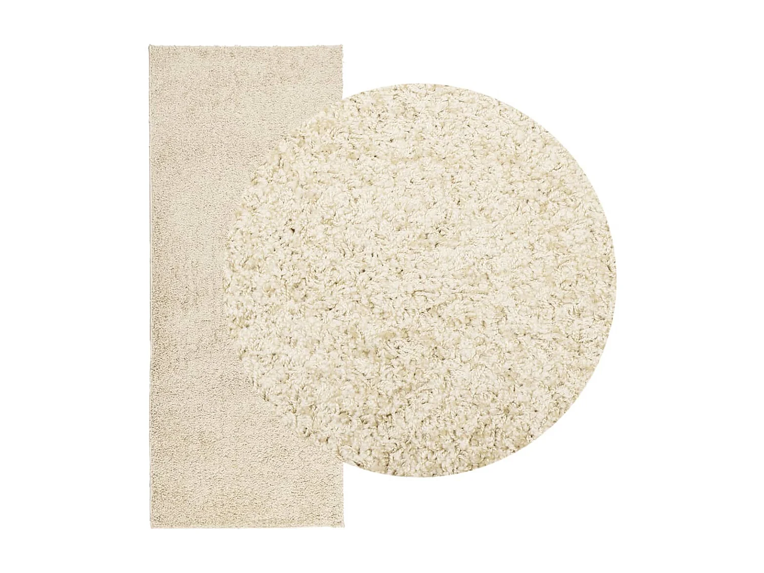 Vito  Tapis shaggy PAMPLONA poils longs moderne doré 80x200 cm