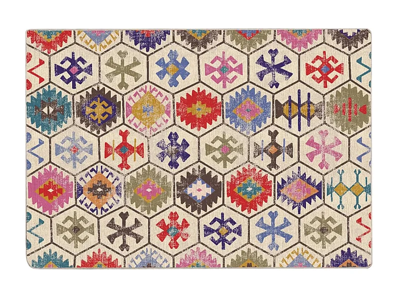 Elsje  Tapis lavable multicolore 160x230 cm antidérapant
