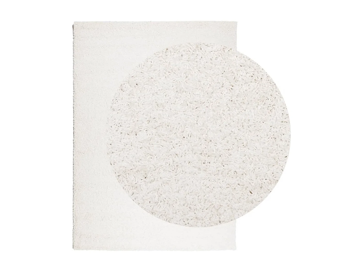 Vito  Tapis shaggy PAMPLONA poils longs moderne crème 200x280 cm