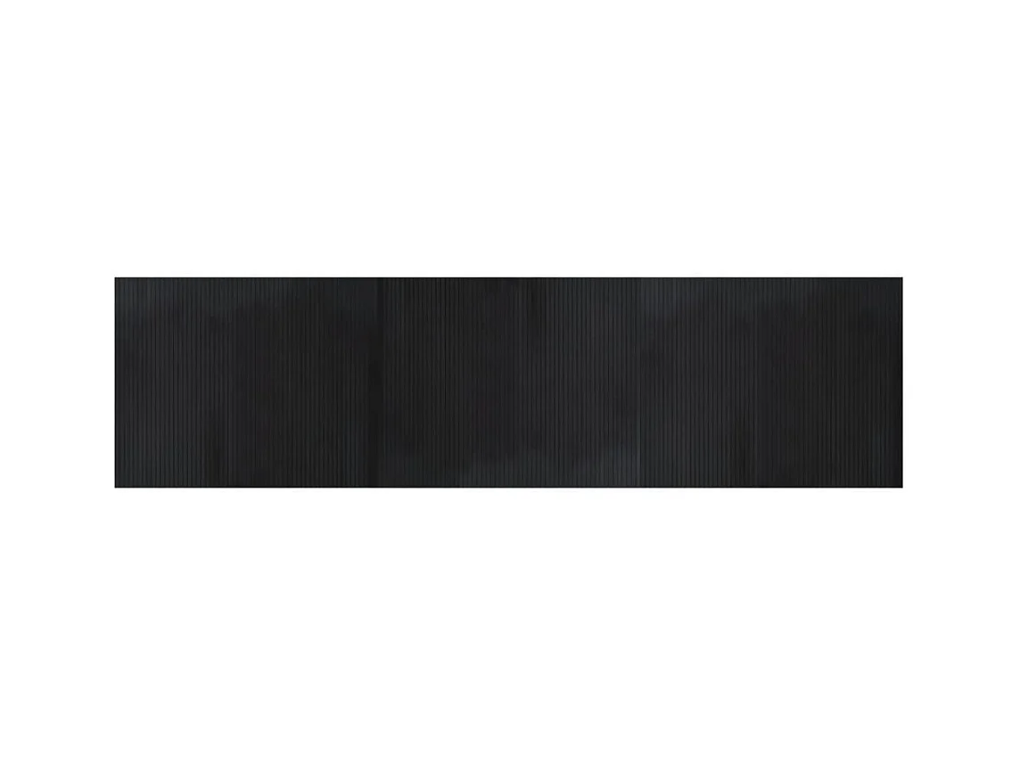 Wakil  Vloerkleed rechthoekig 80x300 cm bamboe zwart