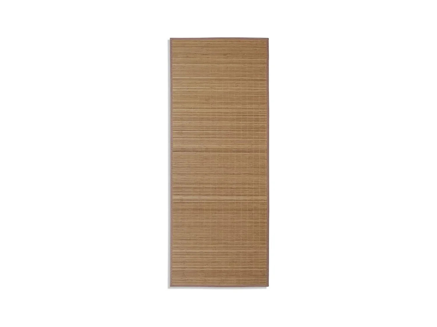 Noisiel  Tapis en bambou marron à latte rectangulaire 80 x 200 cm
