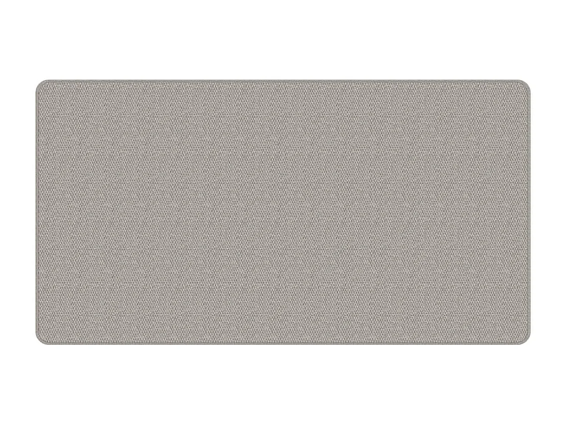 Overijse  Tapis de couloir aspect sisal platina 80x150 cm