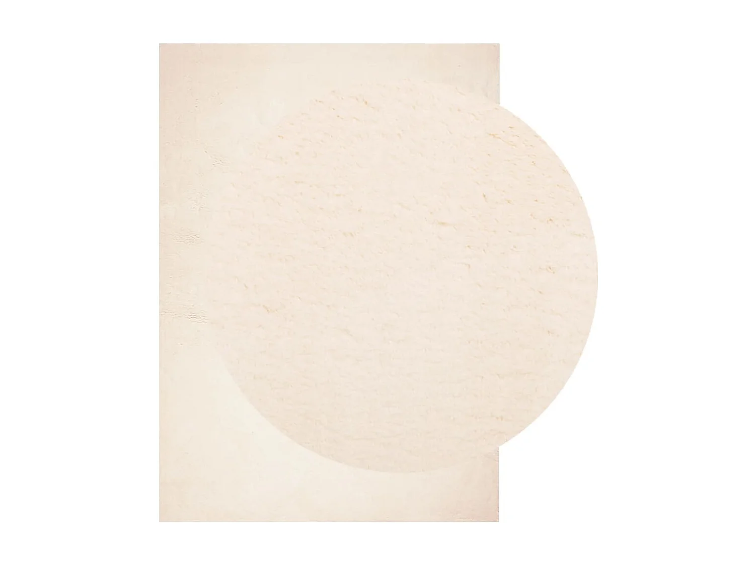 Hester  Tapis HUARTE à poils courts doux et lavable beige 120x170 cm