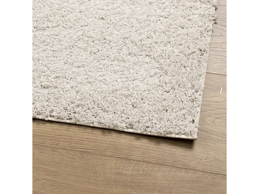 Vito  Teppich Shaggy Hochflor Modern Creme 160x230 cm