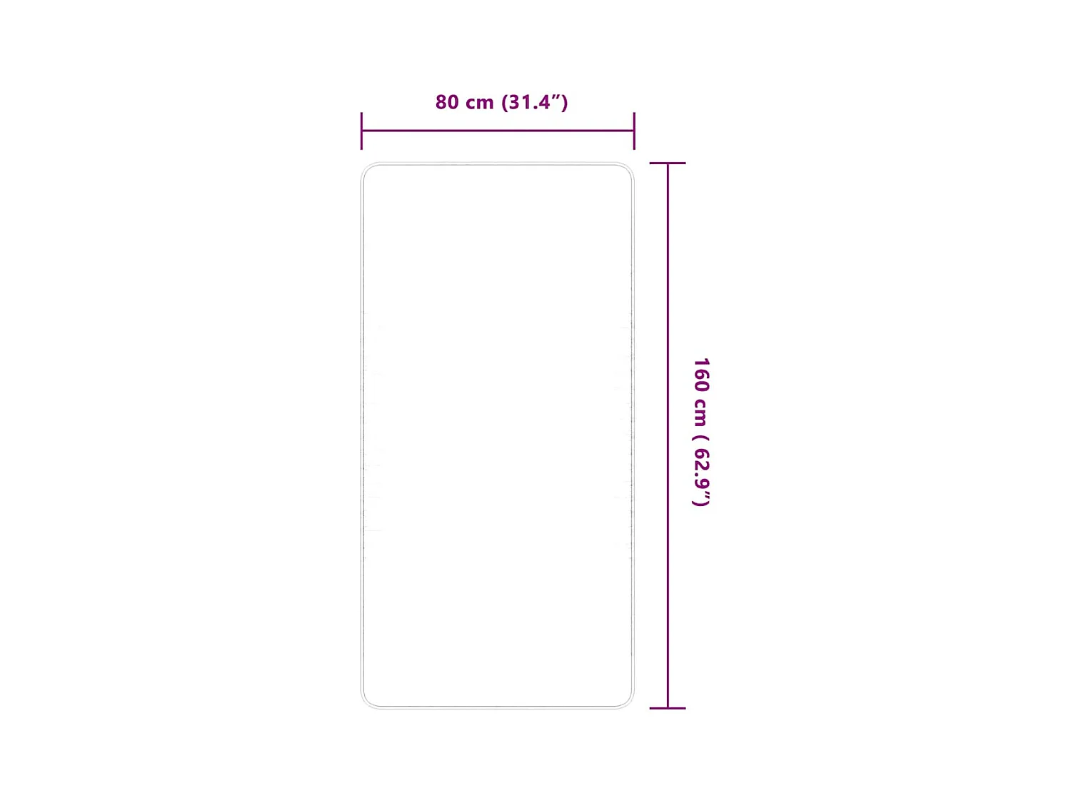 Marcel-Joseph  Tapis en jute avec support en latex 80x160 cm l