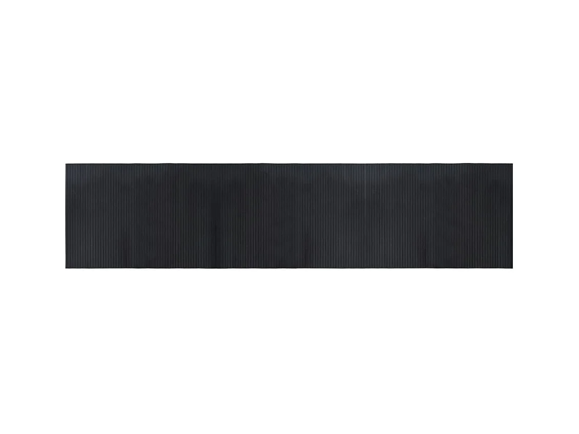 Wakil  Vloerkleed rechthoekig 70x300 cm bamboe zwart