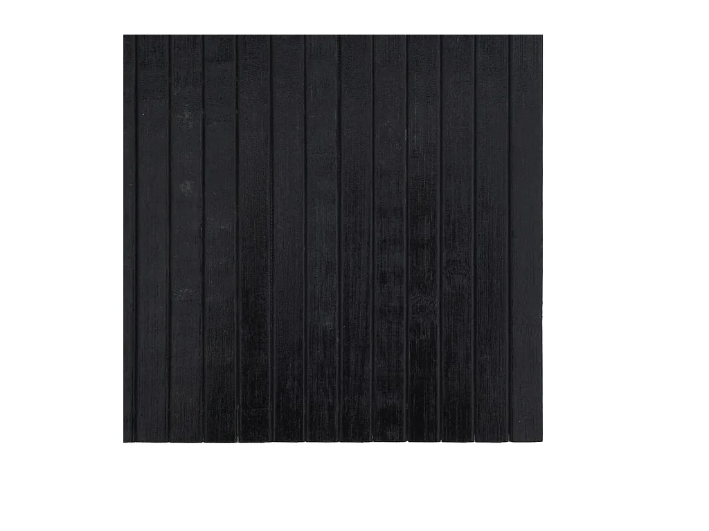 Wakil  Teppich Rechteckig Schwarz 70x300 cm Bambus