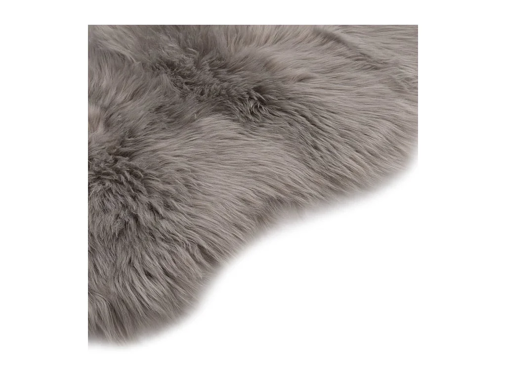 Emmett  Tapis 60 x 90 cm Peau de mouton synthétique Gris clair