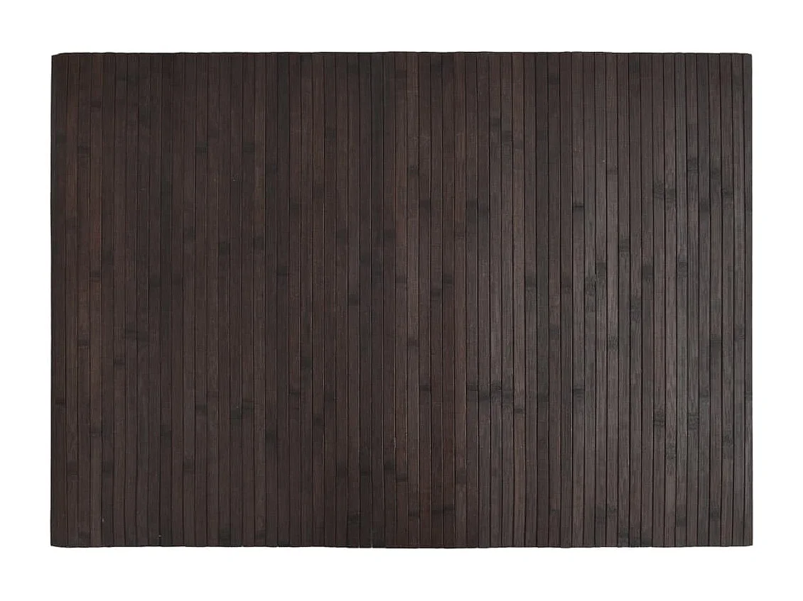 Wakil  Teppich Rechteckig Dunkelbraun 70x100 cm Bambus