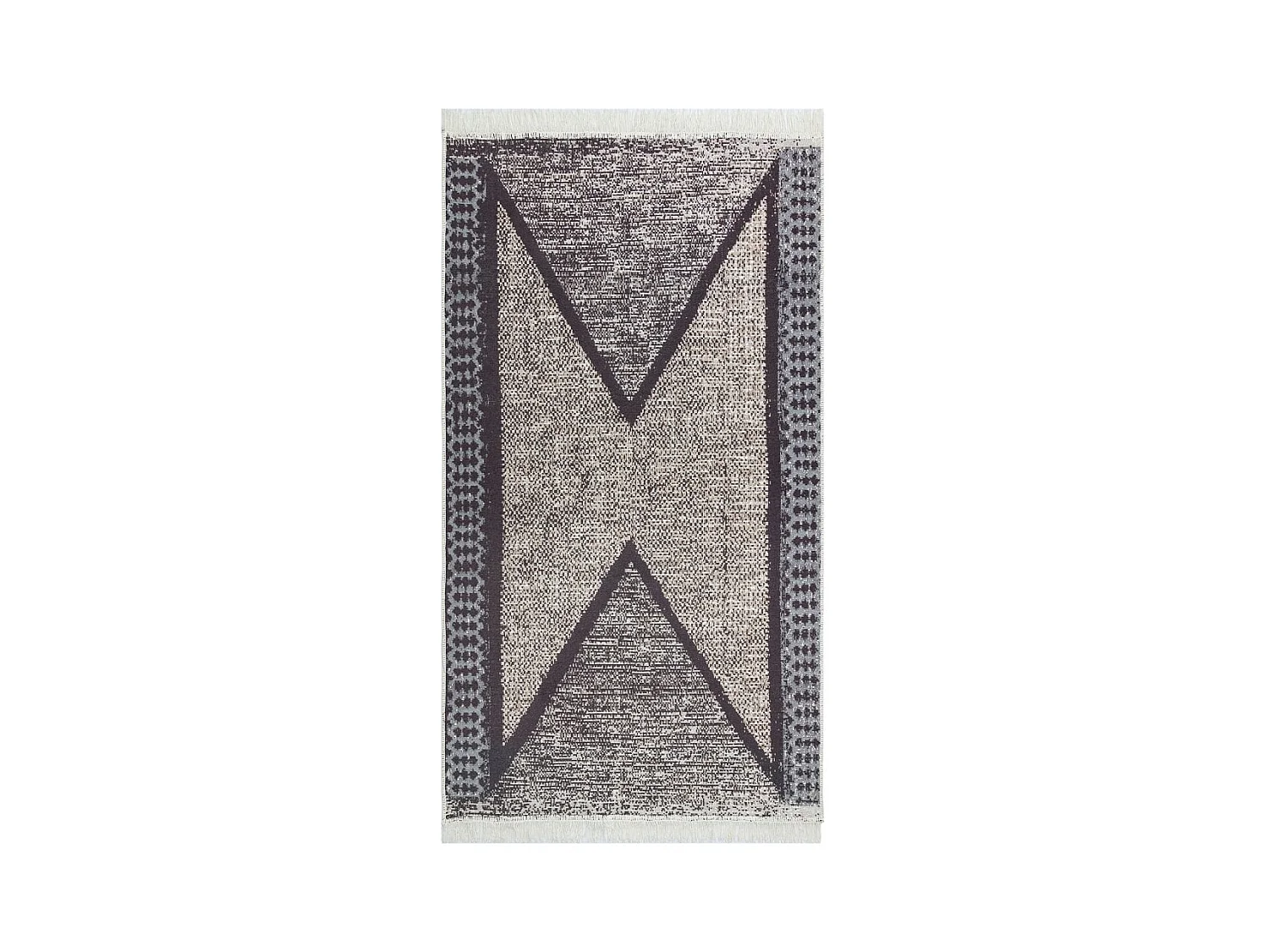 Pylenor  Vloerkleed 120x180 cm katoen zwart en grijs