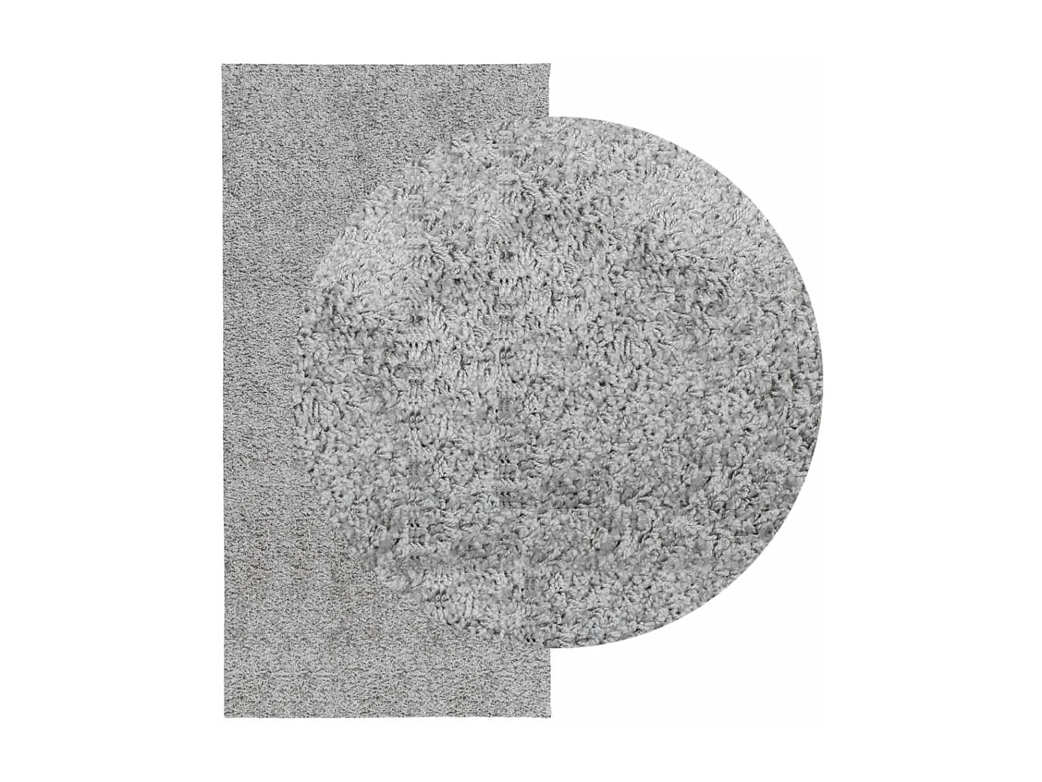 Vito  Tapis shaggy PAMPLONA poils longs moderne gris 100x200 cm