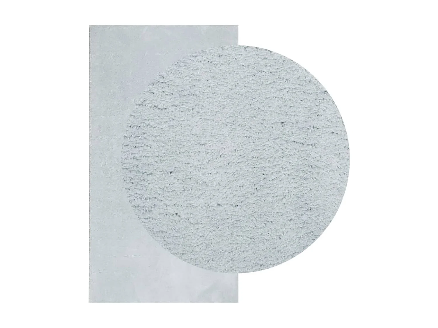 Hester  Teppich HUARTE Kurzflor Weich und Waschbar Blau 60x110 cm