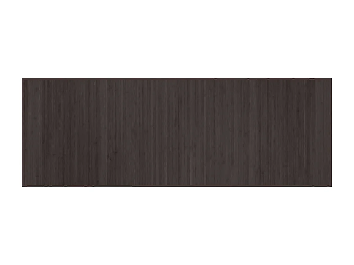 Senad  Tapis rectangulaire marron foncé 70x200 cm bambou