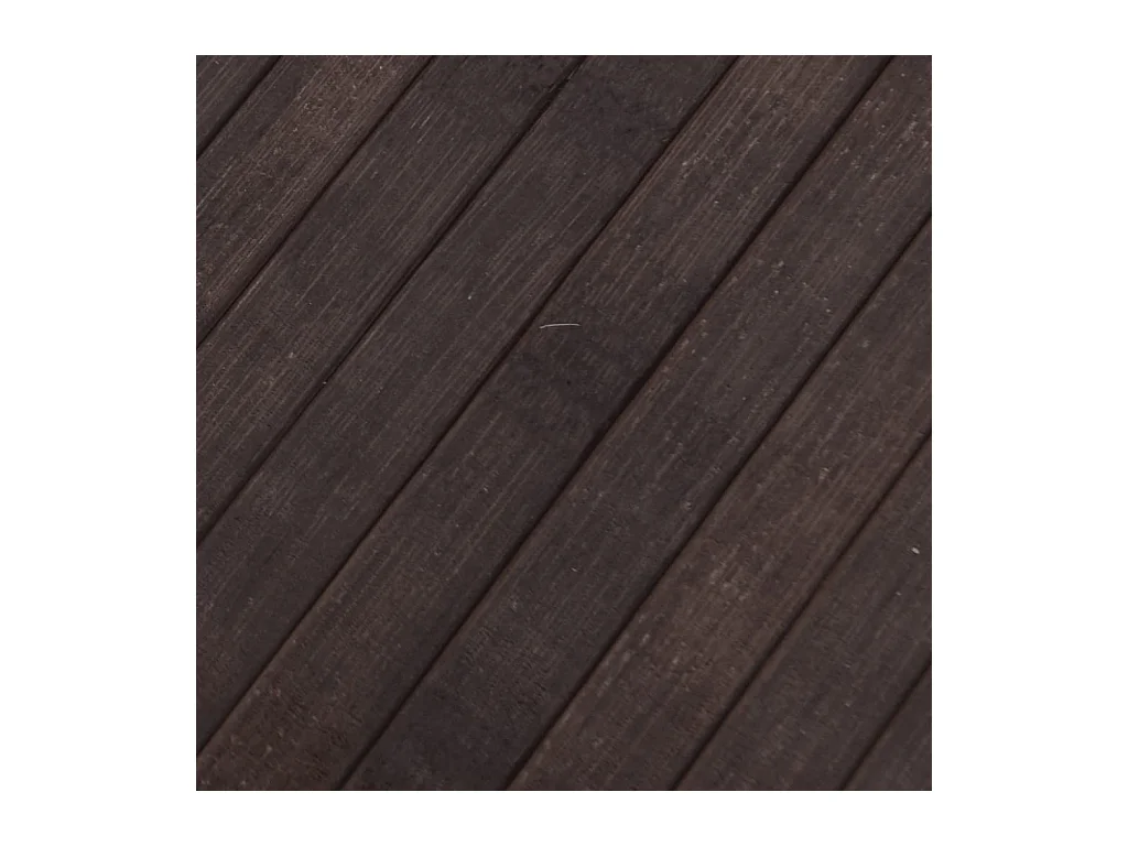 Senad  Tapis rectangulaire marron foncé 70x200 cm bambou