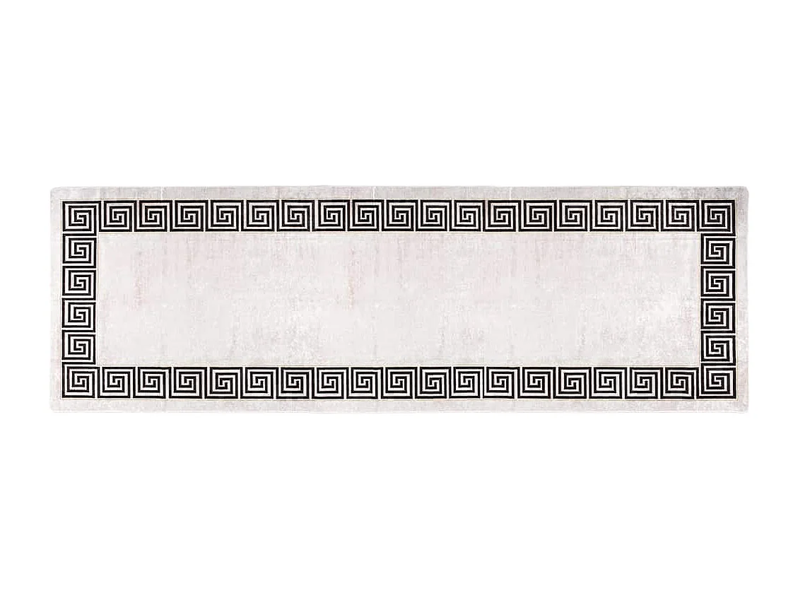 Elsje  Tapis lavable antidérapant 80x300 cm Beige clair