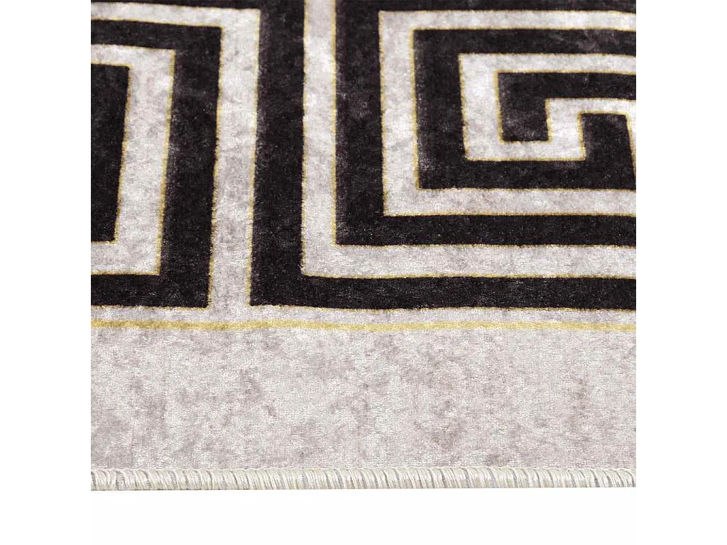 Elsje  Tapis lavable antidérapant 80x300 cm Beige clair