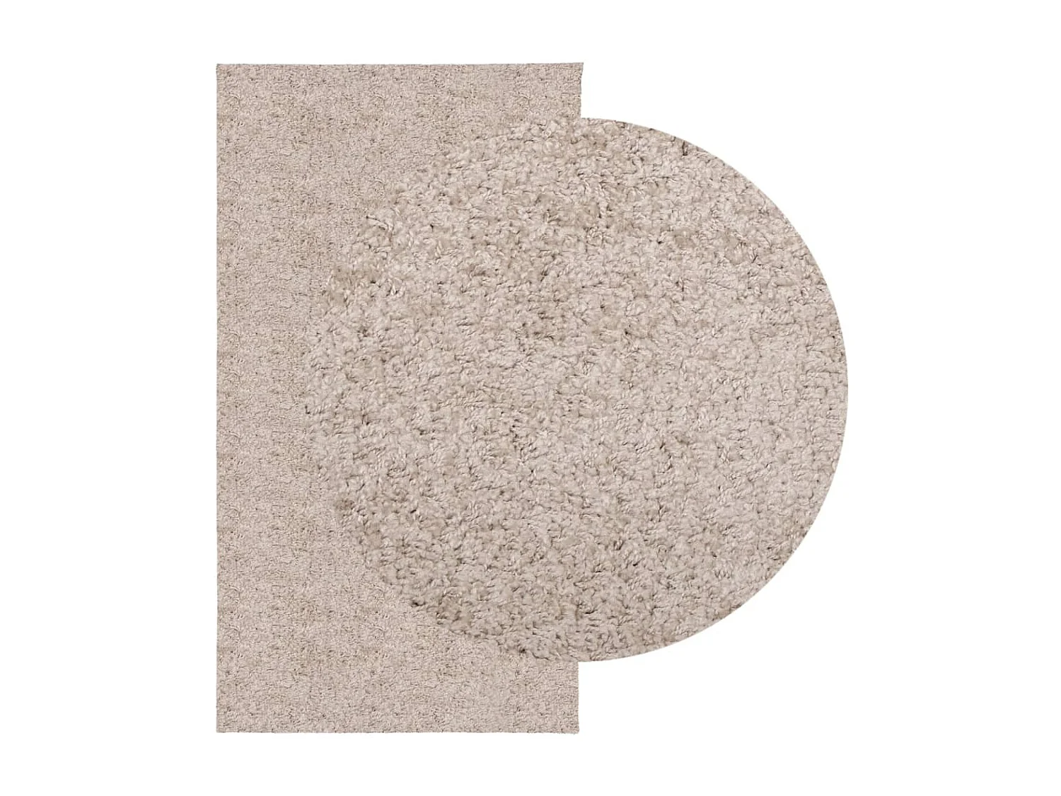 Vito  Tapis shaggy PAMPLONA poils longs moderne beige 80x150 cm