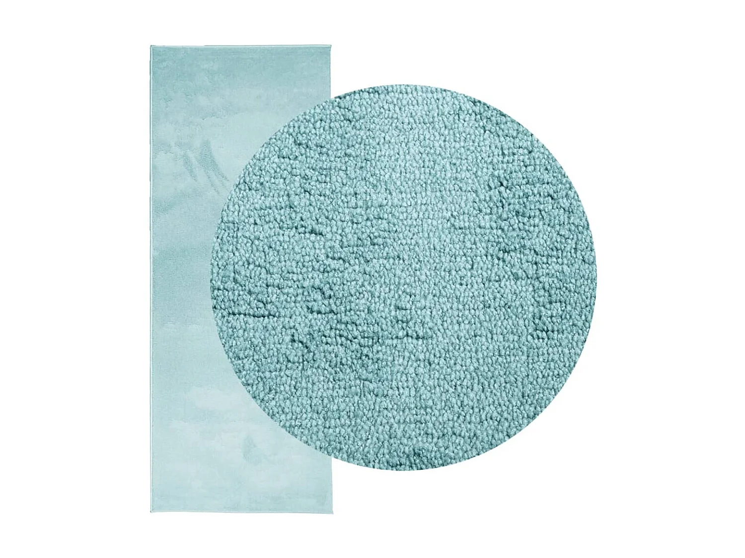 Sinto  Tapis OVIEDO à poils courts vert 80x200 cm