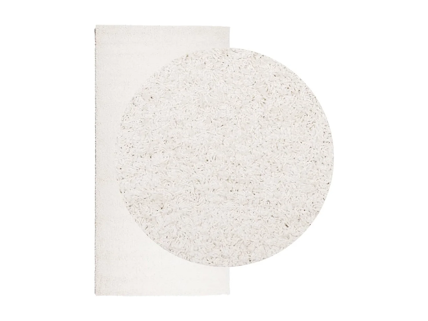 Vito  Tapis shaggy PAMPLONA poils longs moderne crème 100x200 cm