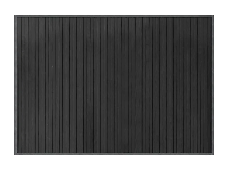 Senad  Tapis rectangulaire gris 70x100 cm bambou