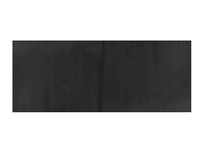 Wakil  Tapis rectangulaire gris 80x200 cm bambou