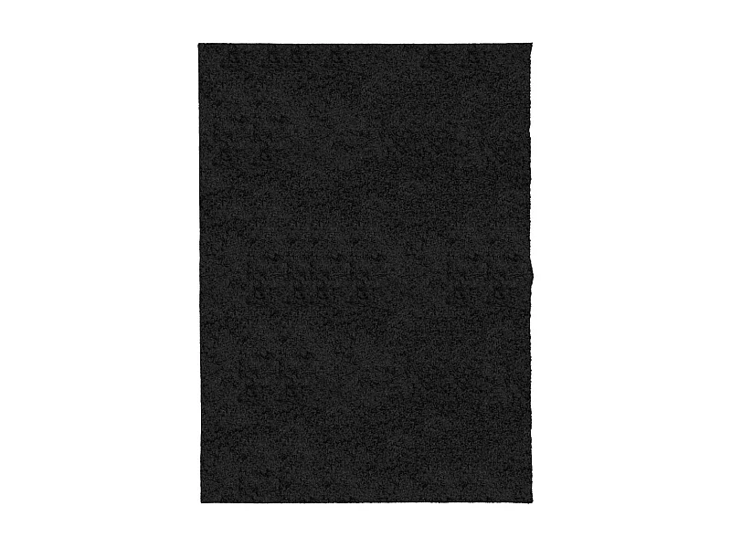 Vito  Tappeto Shaggy PAMPLONA a Pelo Lungo Moderno Nero 140x200 cm