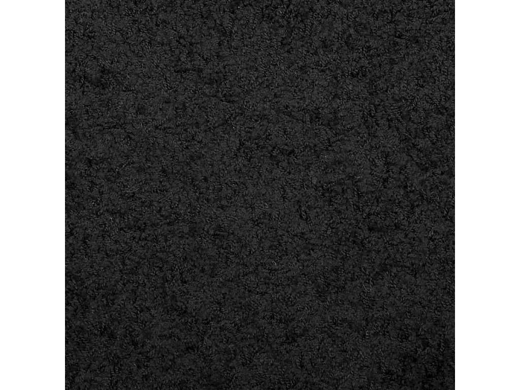 Vito  Tapis shaggy PAMPLONA poils longs moderne noir 140x200 cm