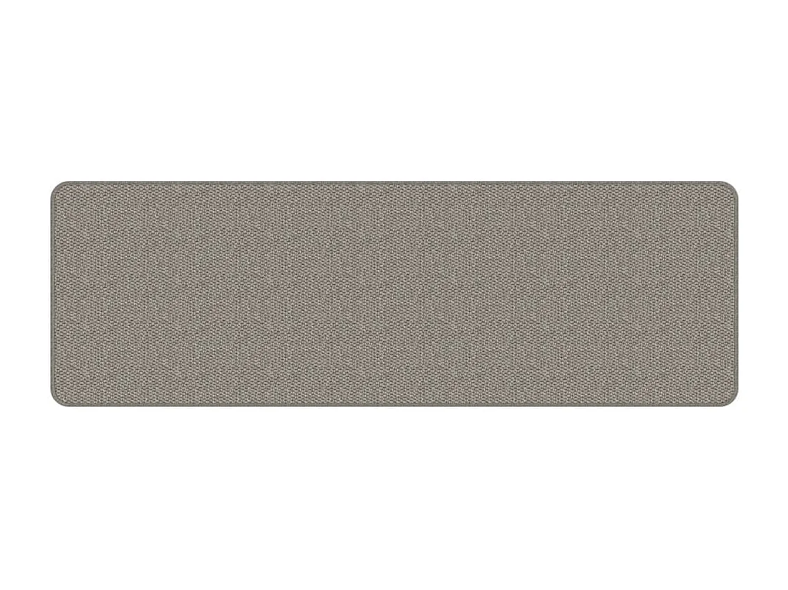 Overijse  Tapis de couloir aspect sisal argenté 50x150 cm