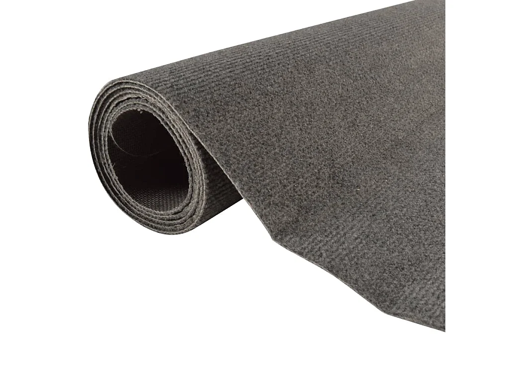 Zev  Tapis de couloir anthracite 100x180 cm