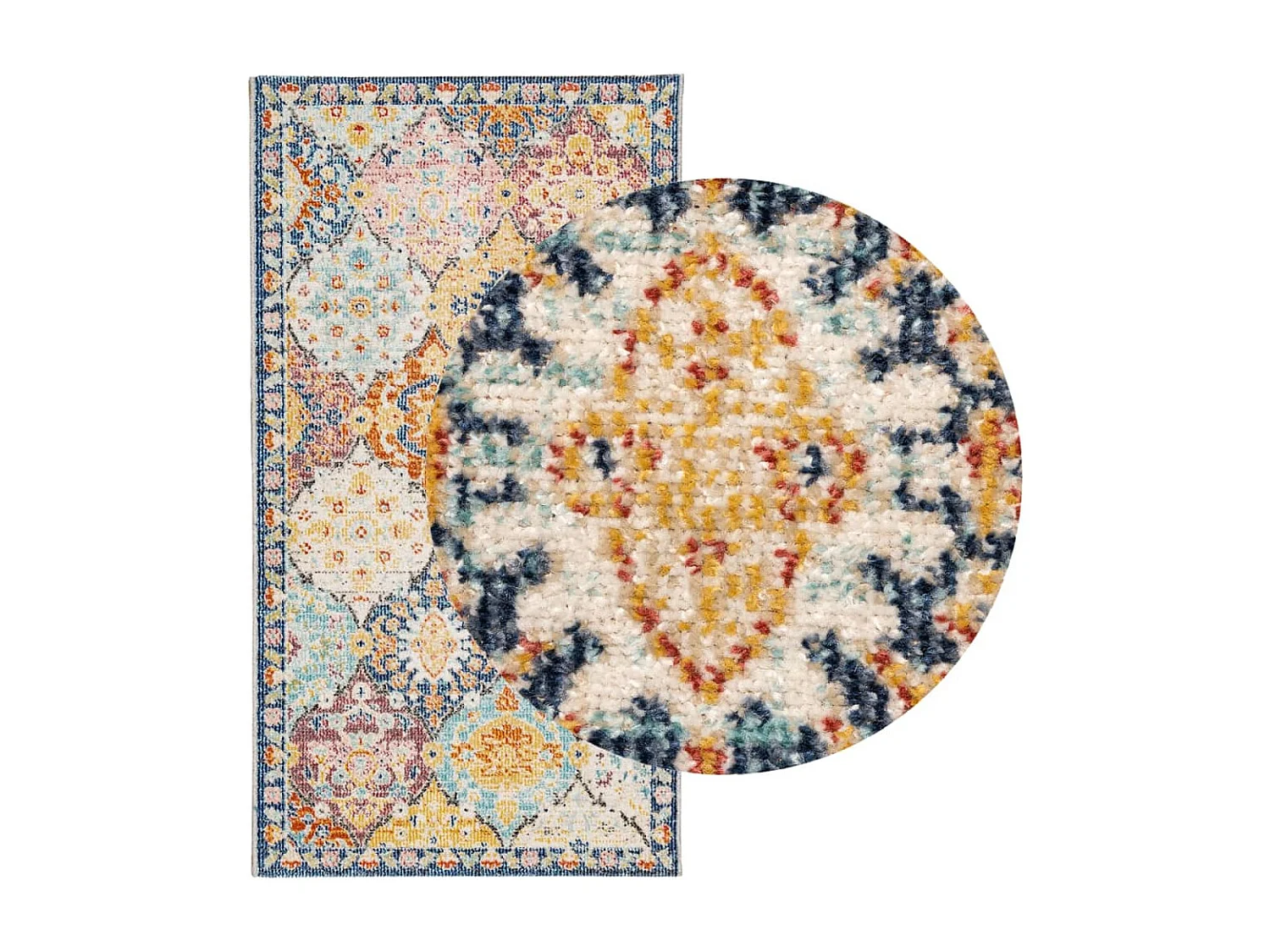 Feline  Teppich ARBIZU Indoor und Outdoor Vintage-Design 80x150cm