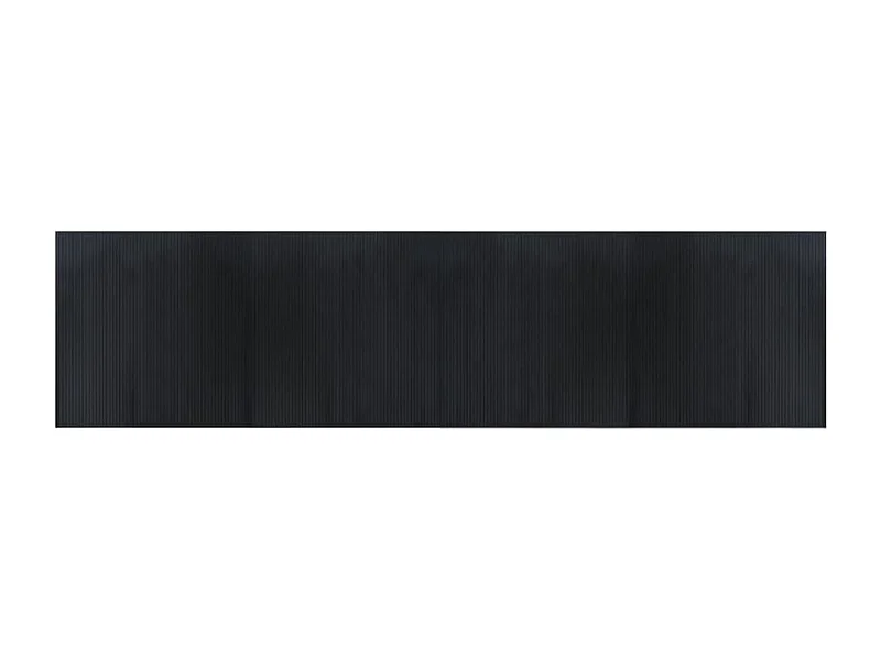 Wakil  Tapis rectangulaire noir 100x400 cm bambou