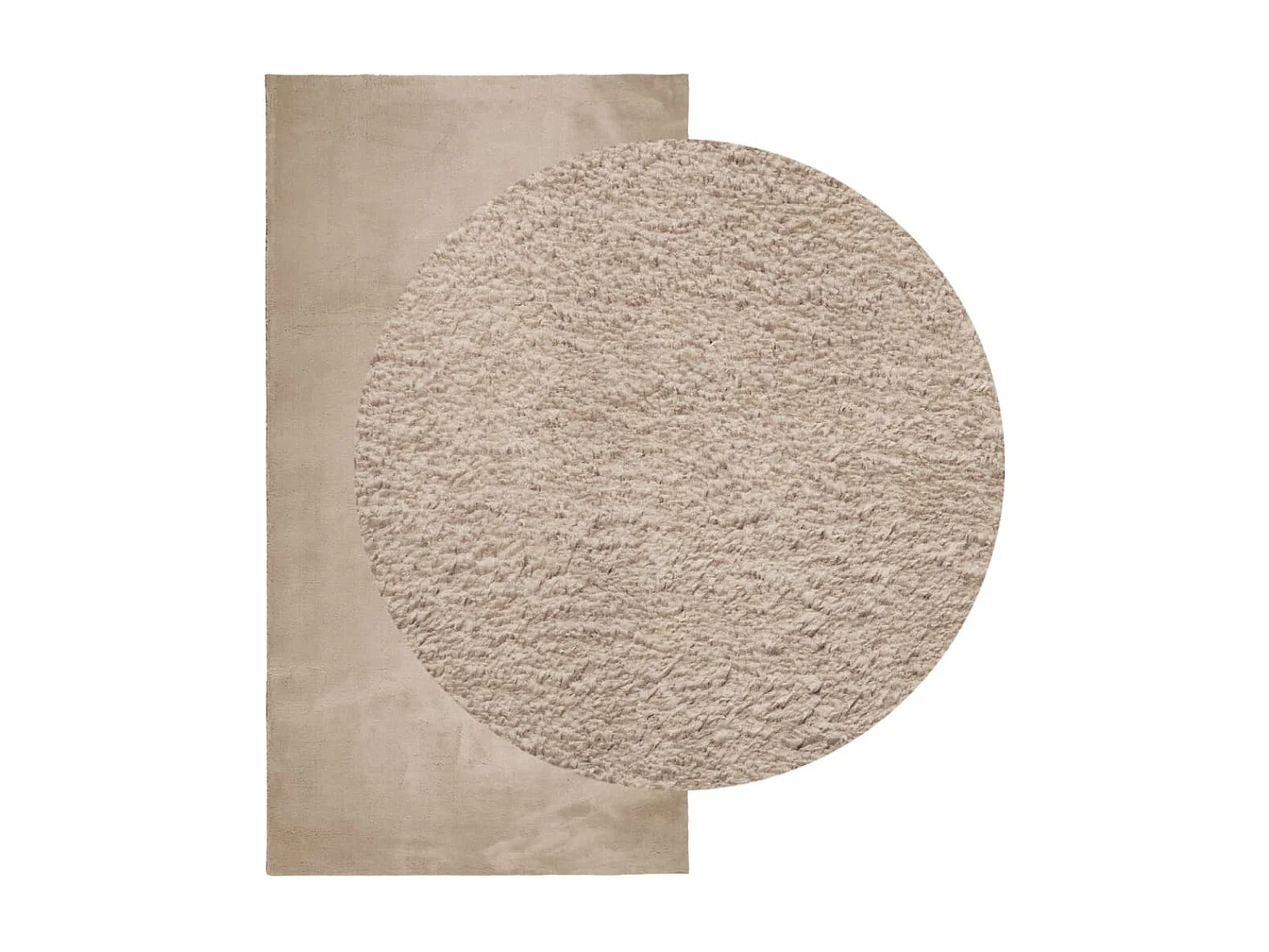 Hester  Teppich HUARTE Kurzflor Weich und Waschbar Sandfarben 80x150 cm