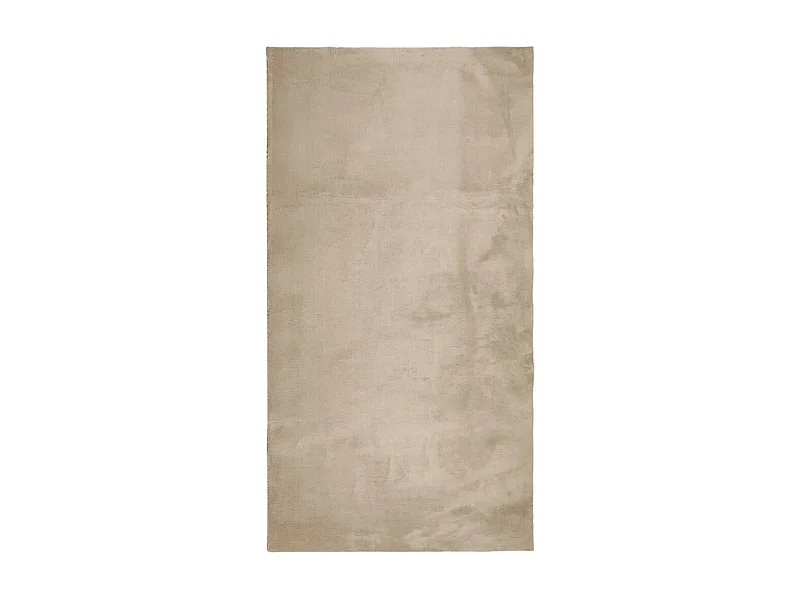 Hester  Tapis HUARTE à poils courts doux et lavable sable 80x150 cm