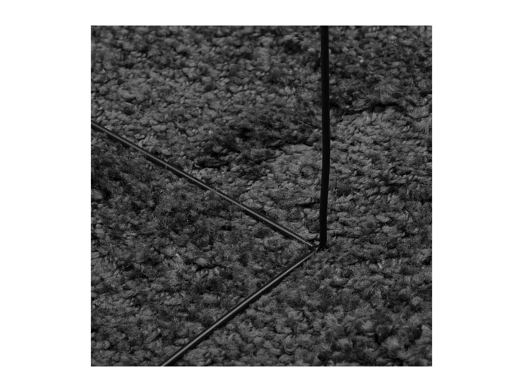 Vito  Teppich Shaggy Hochflor Modern Anthrazit 240x340 cm
