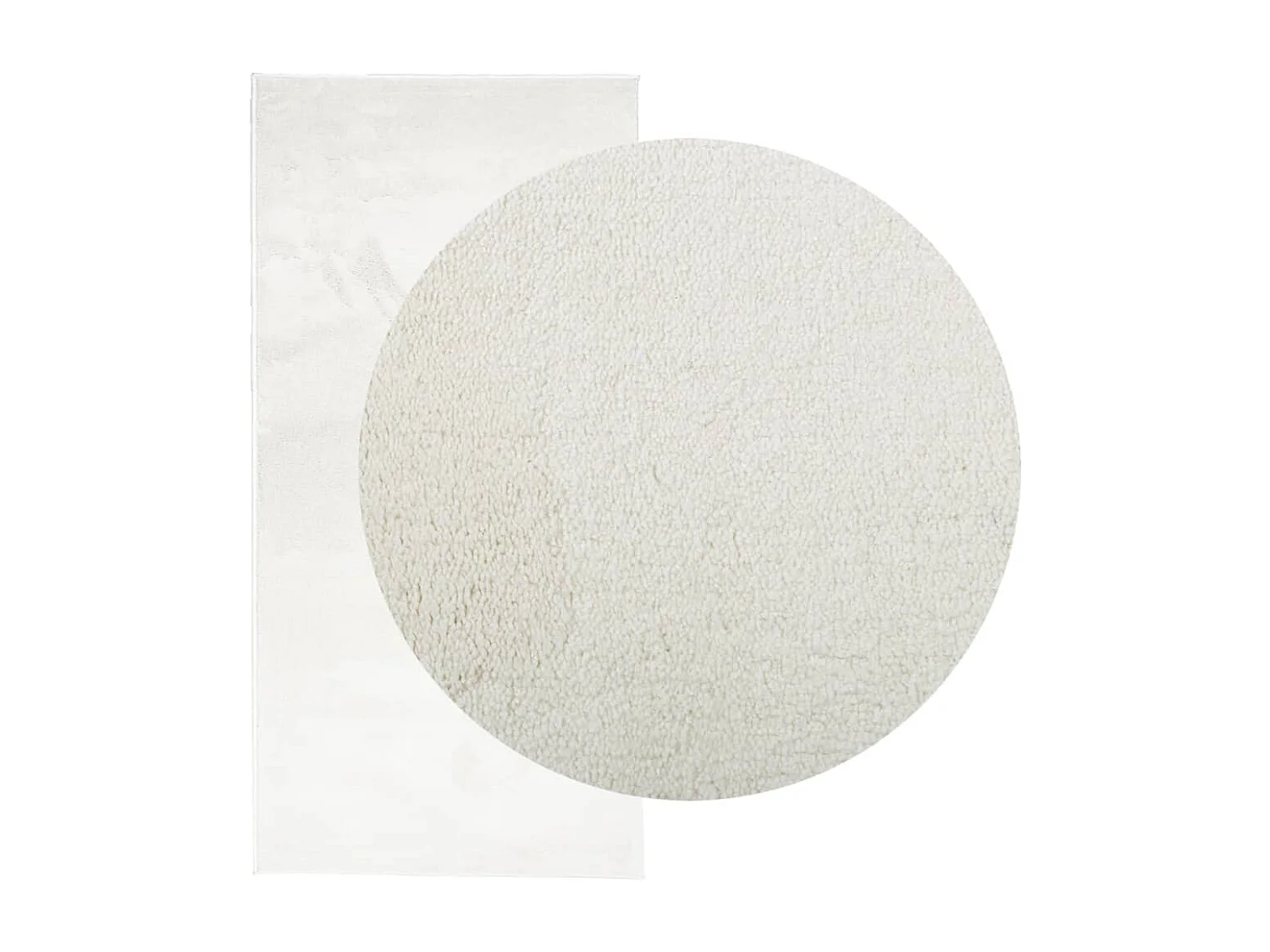 Sinto  Tapis OVIEDO à poils courts crème 100x200 cm