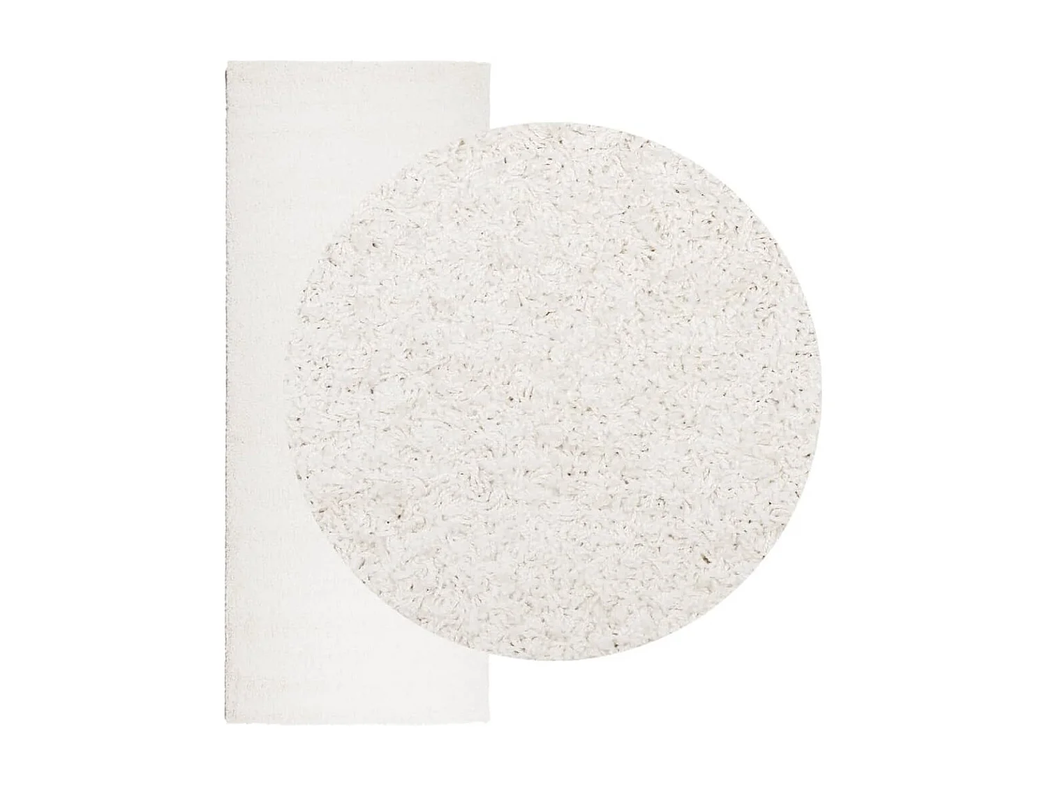 Vito  Tappeto Shaggy PAMPLONA a Pelo Lungo Moderno Crema 80x200 cm