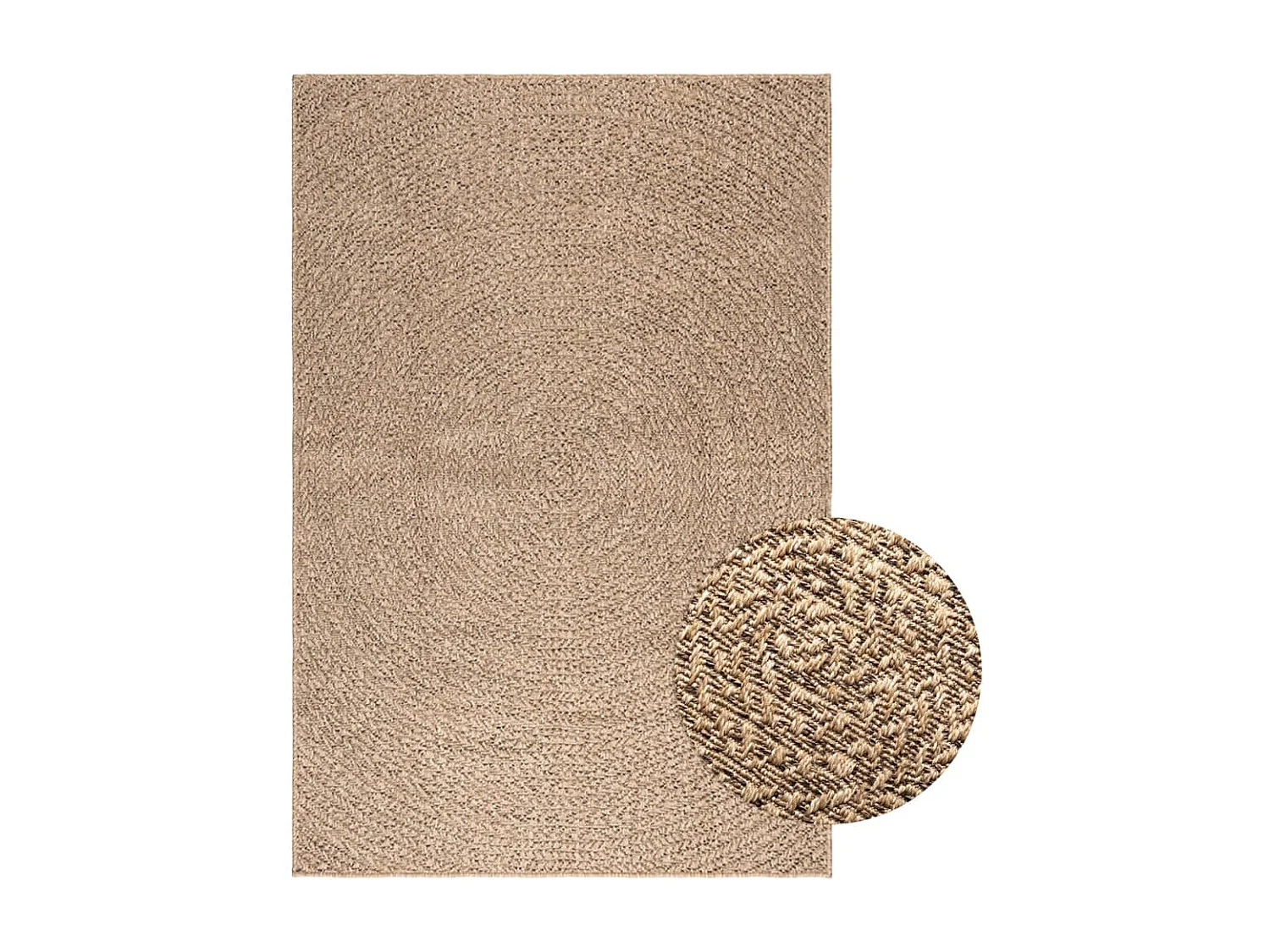 Veno  Tapis 120x170 cm aspect jute intérieur et extérieur
