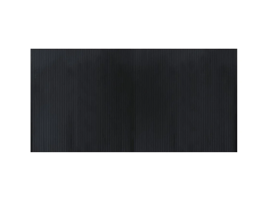 Wakil  Tapis rectangulaire noir 100x200 cm bambou