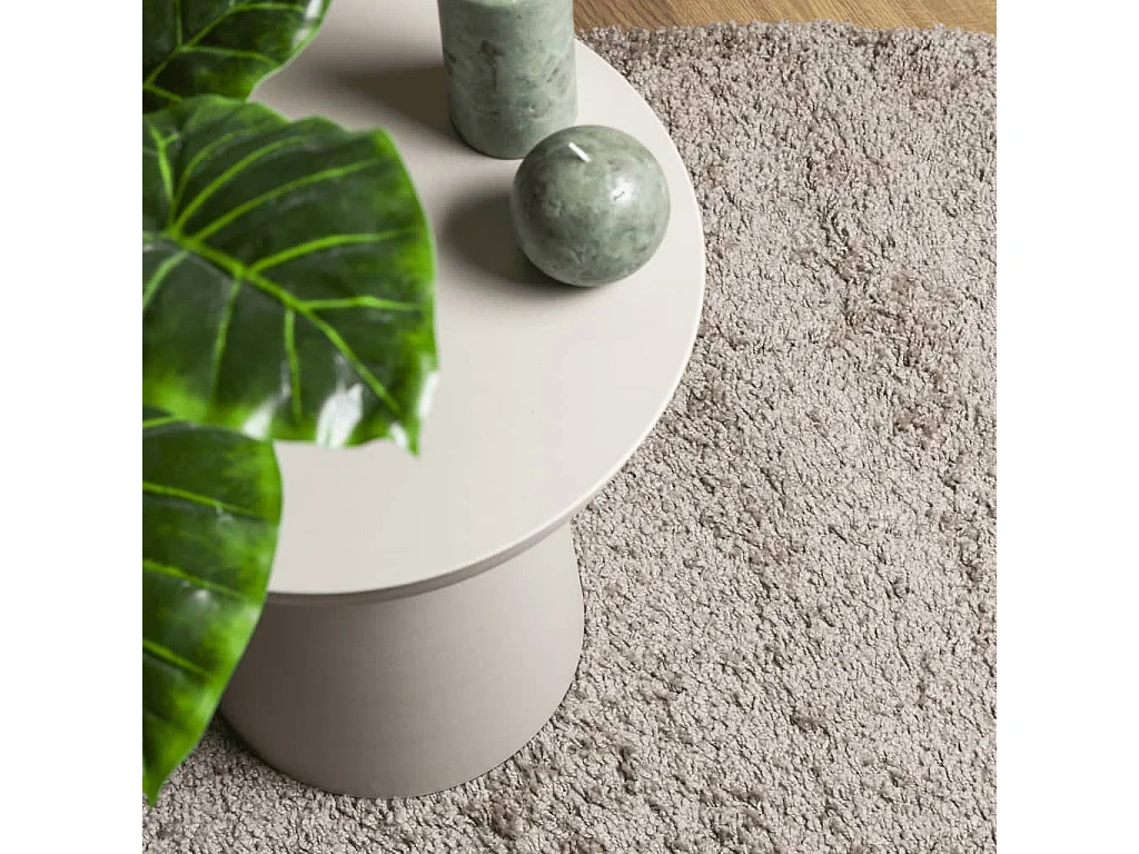 Vito  Tapis shaggy PAMPLONA poils longs moderne beige 140x200 cm