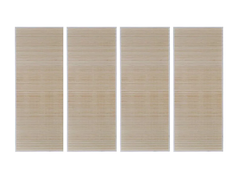Tone Kristine  Tapis rectangulaires Bambou l 4 pcs 120x180 cm