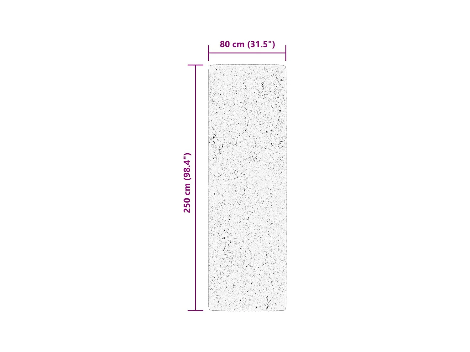 Feline  Tapis ARBIZU intérieur extérieur design vintage 80x250 cm
